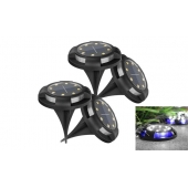 Solární zahradní zápustné LED světlo 4ks