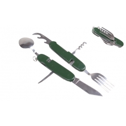 Multifunkční kempingový příbor JIN BIN LI zelený
