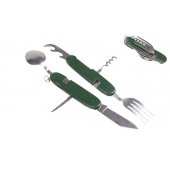 Multifunkční kempingový příbor JIN BIN LI zelený