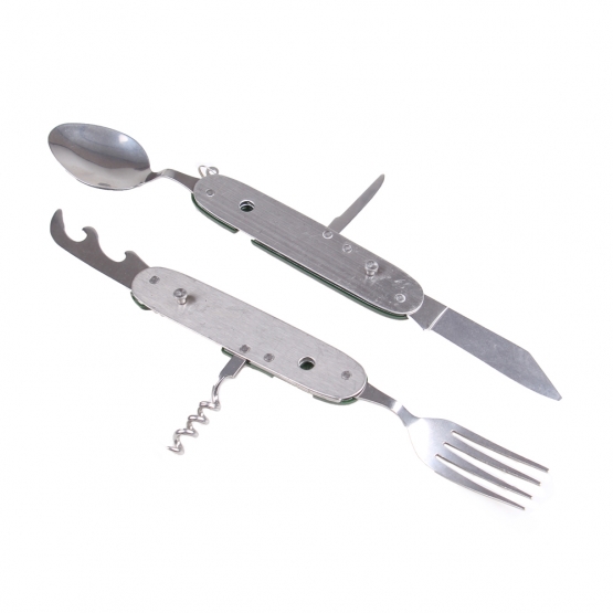 Multifunkční kempingový příbor JIN BIN LI zelený