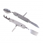 Multifunkční kempingový příbor JIN BIN LI zelený