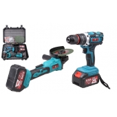 Sada nářadí úhlová bruska a příklepová vrtačka SR-911