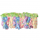 Zahradní rukavice 12 párů mix