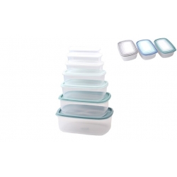 Set 7 kusů plastových dóz s víky