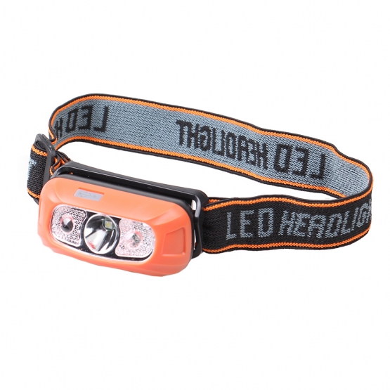 Outdoorová LED čelovka oranžová