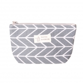 Kosmetická taška Handmade šedá geometrický vzor