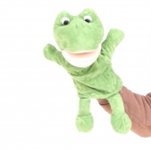 Plyšový maňásek s nohama na ruku žabička