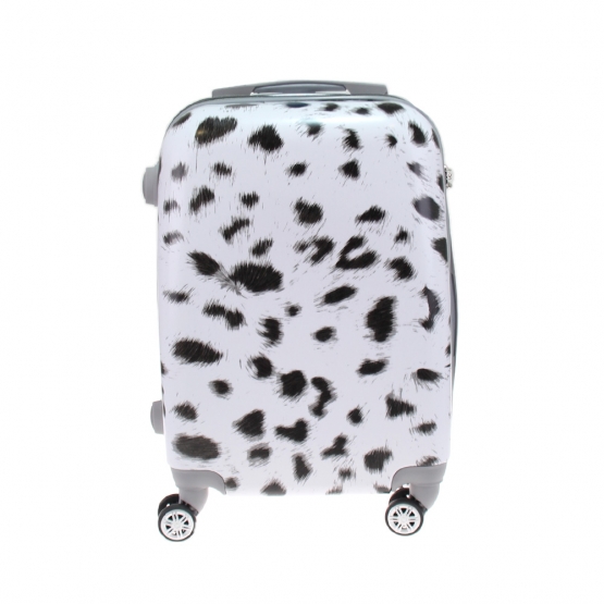 Sada 3 kufrů skořepinových LP8 (bílý s flíčky)