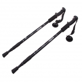 Trekingové hole s odpružením (2ks) černé