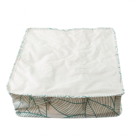 Skládací organizér do skříně bílozelený