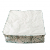 Skládací organizér do skříně bílozelený