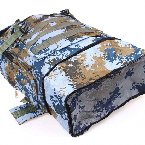 Batoh maskáčový 50 l světle modrý