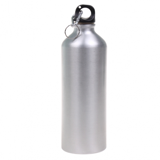 Lahev na vodu s karabinou stříbrná