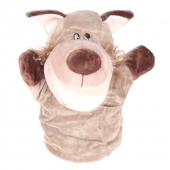 Plyšový maňásek na ruku vlk