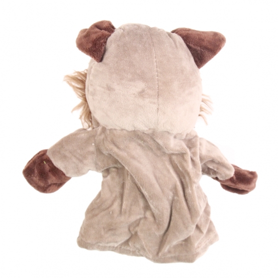 Plyšový maňásek na ruku vlk