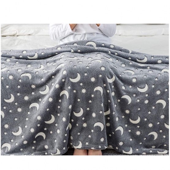 Svítící deka šedá