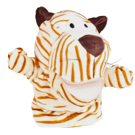 Plyšový maňásek na ruku tygr 