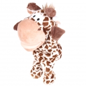 Plyšový maňásek s nohama na ruku žirafa 