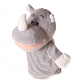 Plyšový maňásek na ruku nosorožec