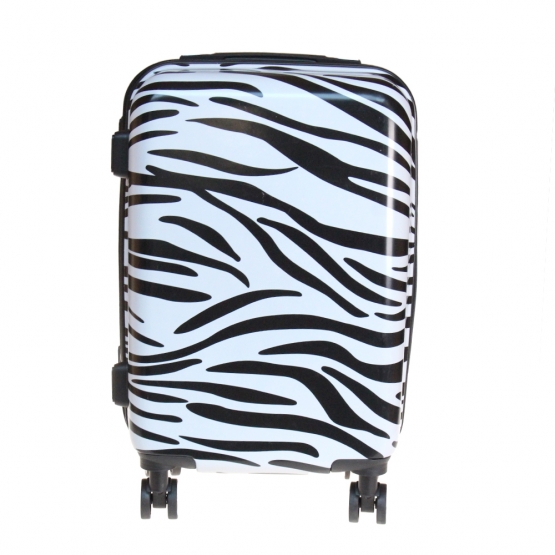 Sada 3 kufrů skořepinových (Zebra)