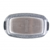 Hliníkový pekáč 5,5l šedý mramor