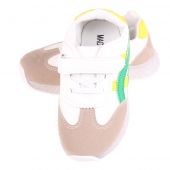 Dětské tenisky svítící se špičkou žlutozelené var.2