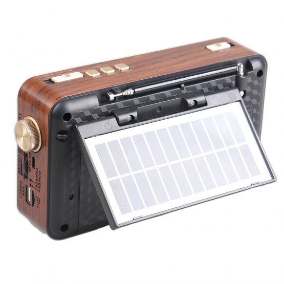 Přenosné 3pásmové solární rádio X-BASS žluté