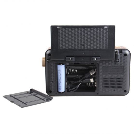 Přenosné 3pásmové solární rádio X-BASS žluté