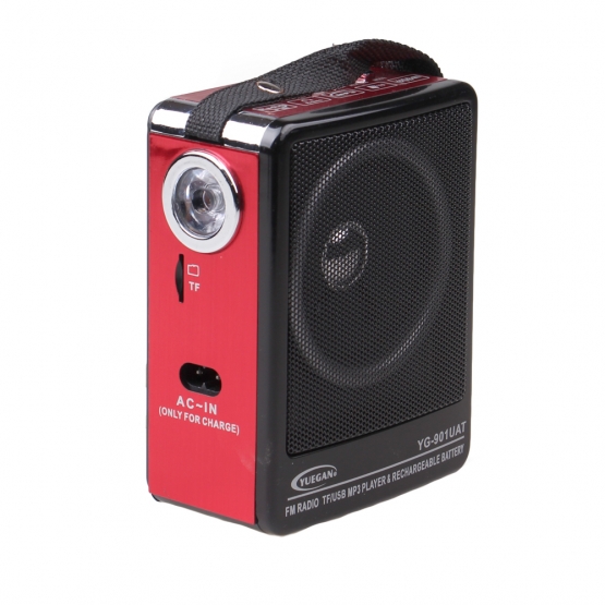 Přenosné rádio YG-901UAT červené