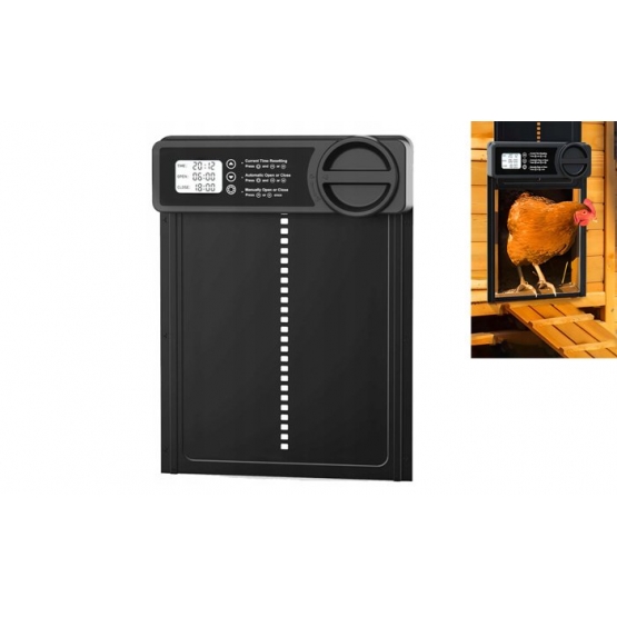 Automatické dveře do kurníku s časovým regulátorem
