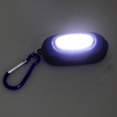 Kapesní led světlo s karabinou modré