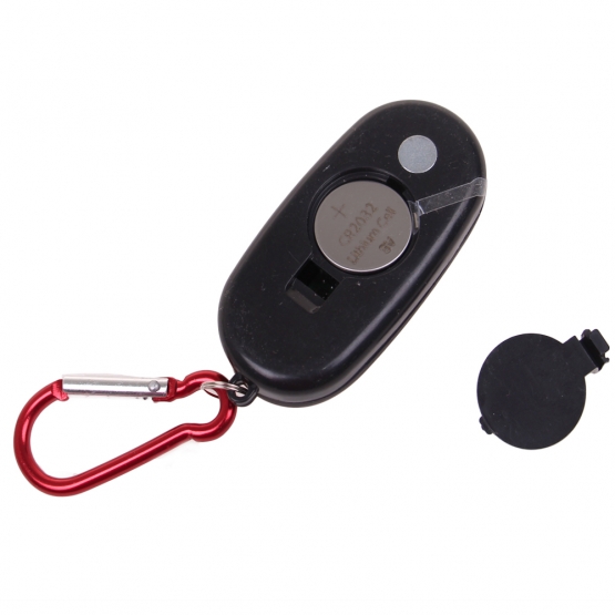 Kapesní led světlo s karabinou červené