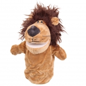 Plyšový maňásek na ruku lev var.1