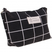 Kosmetická taška Handmade černá kostka