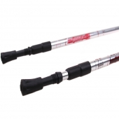 Trekingové hole s odpružením (2ks) stříbrné