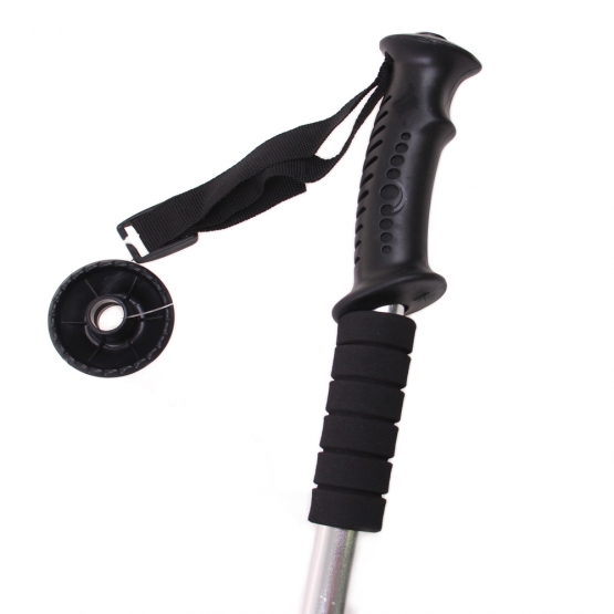 Trekingové hole s odpružením (2ks) stříbrné