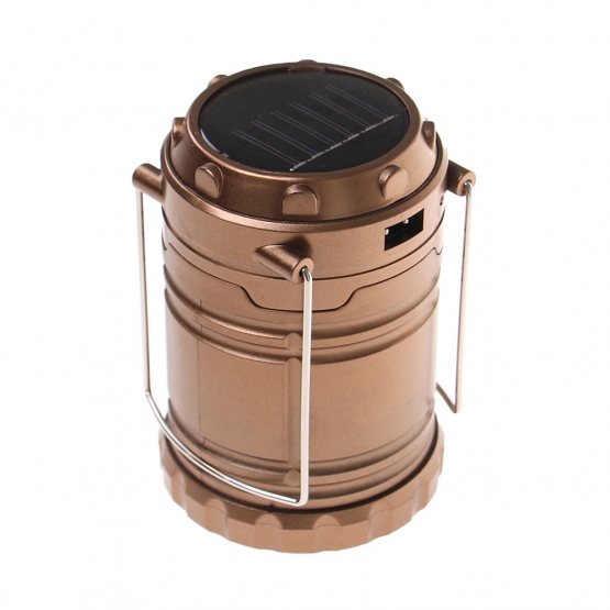 Solární kempingová lucerna G-85 zlatá