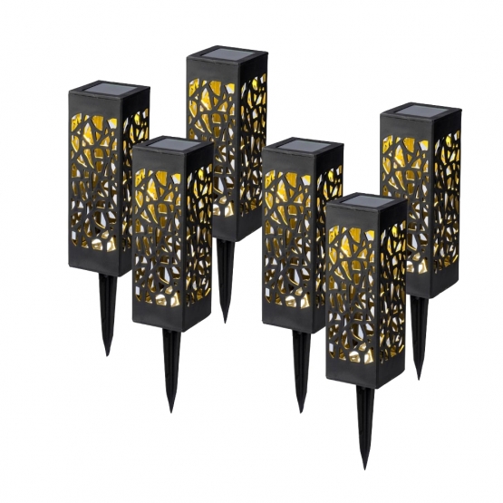 Zahradní solární osvětlení set 6 kusů