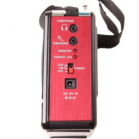 Multimediální rádio GM-6188TD červené