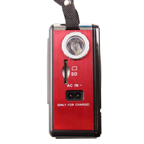 Multimediální rádio GM-6188TD červené