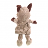 Plyšový maňásek s nohama na ruku vlk