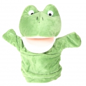 Plyšový maňásek na ruku žabička