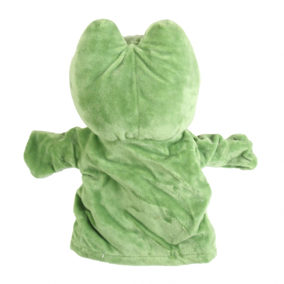 Plyšový maňásek na ruku žabička