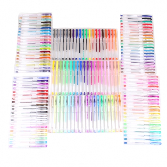 Barevné gelové propisky 140ks