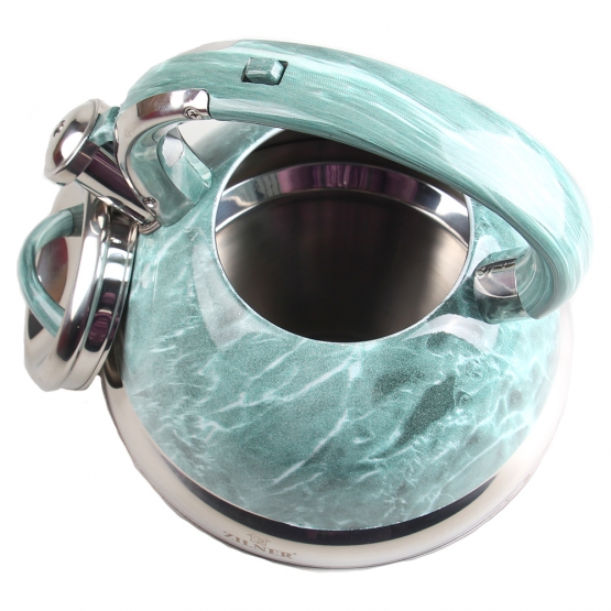 Kovová konvice 3l tyrkysový mramor