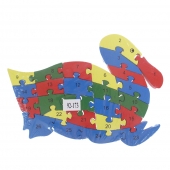 Vzdělávací dřevěné puzzle kachna