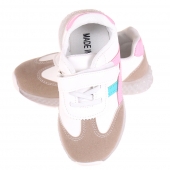 Dětské tenisky svítící se špičkou modro-růžové var.1