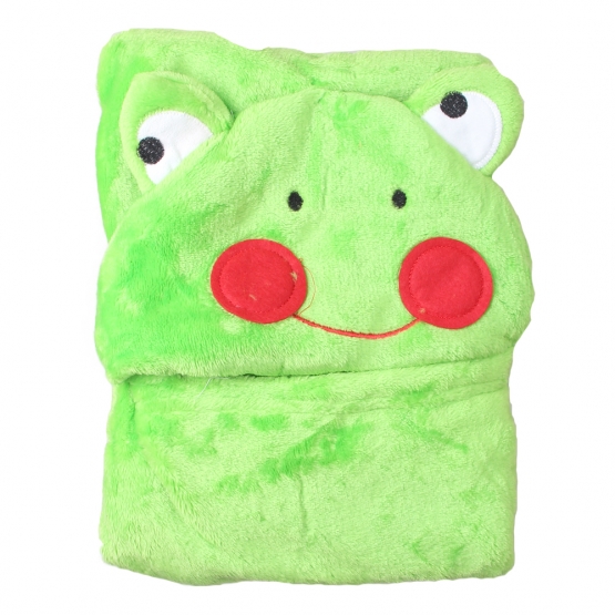 Dětská deka Happy Baby zelená – žabička s tváří