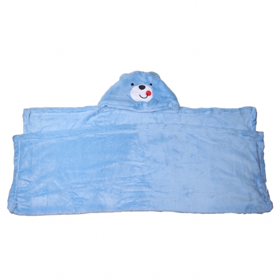 Dětská deka Happy Baby modrá – medvídek