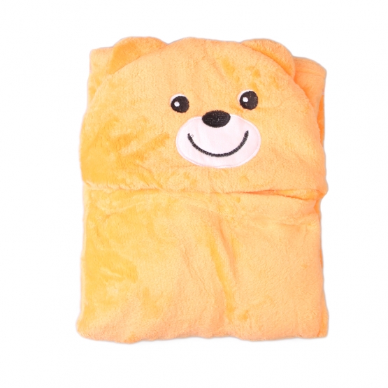 Dětská deka Happy Baby oranžová – medvídek